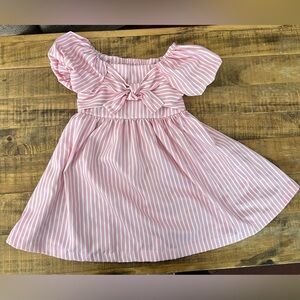 Habitual girls pink striped dress. - size 4 (toddler)